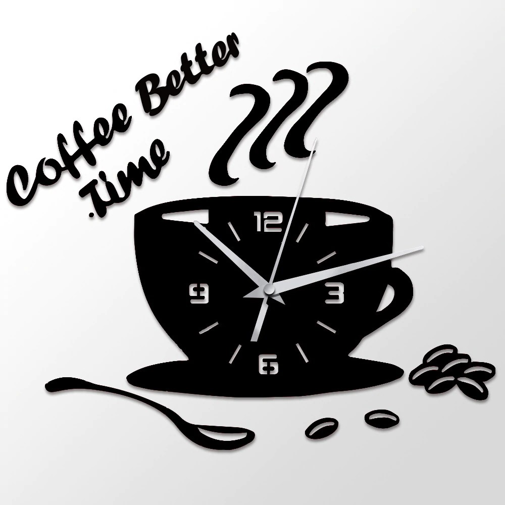 3d Diy Acrylic Wall Clock Modern Kitchen Home Decor Coffee Better Time Clock Cup Shape Shopee Indonesia 3d Diy Acrylic Wall Clock Modern Kitchen Home Decor Coffee Better Time Clock Cup Shape Shopee Indonesia