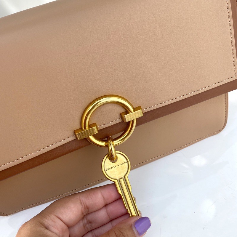 SALE Metallic Accent Top Handle Bag