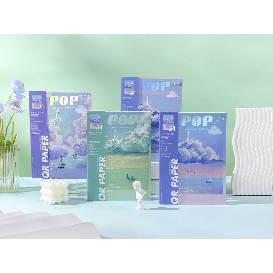

Pop Mag Sea of Clouds Ruled Notebook B5 / Buku Tulis Notebook Bergaris B5