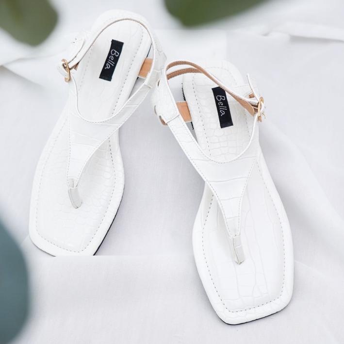 ➵ BELLASHOES JEAN SANDAL WANITA ⅎ