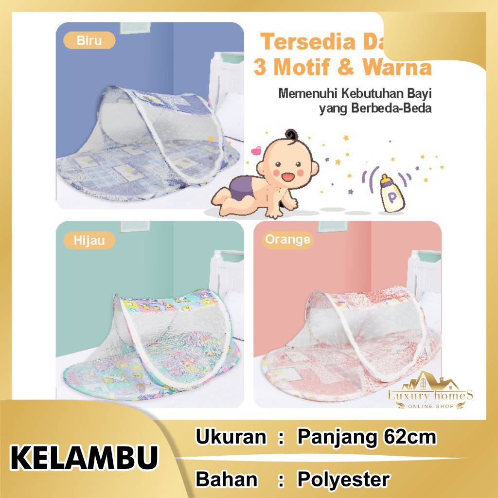 Jual Terbaru Kelambu Tidur Lipat Kelambu Bayi Kelambu Anti Nyamuk Murah Shopee Indonesia