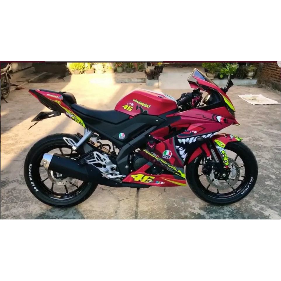 Decal Sticker Sticker Motor Yamaha Bz R15 V3 Full Body Merah