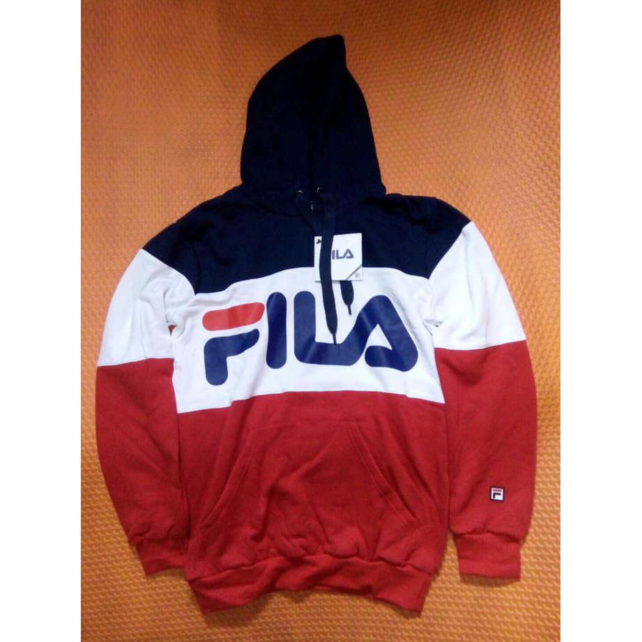 fila tricolor hoodie