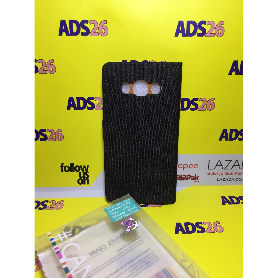Canvas Diary Case Samsung Galaxy J5 2016/Dompet/Cover Hp/Original