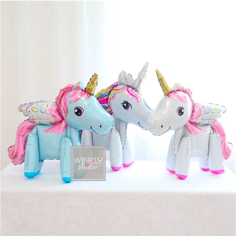 Balon Unicorn 3D Standing Balloon Unicorn / Balon Foil Kuda Pony