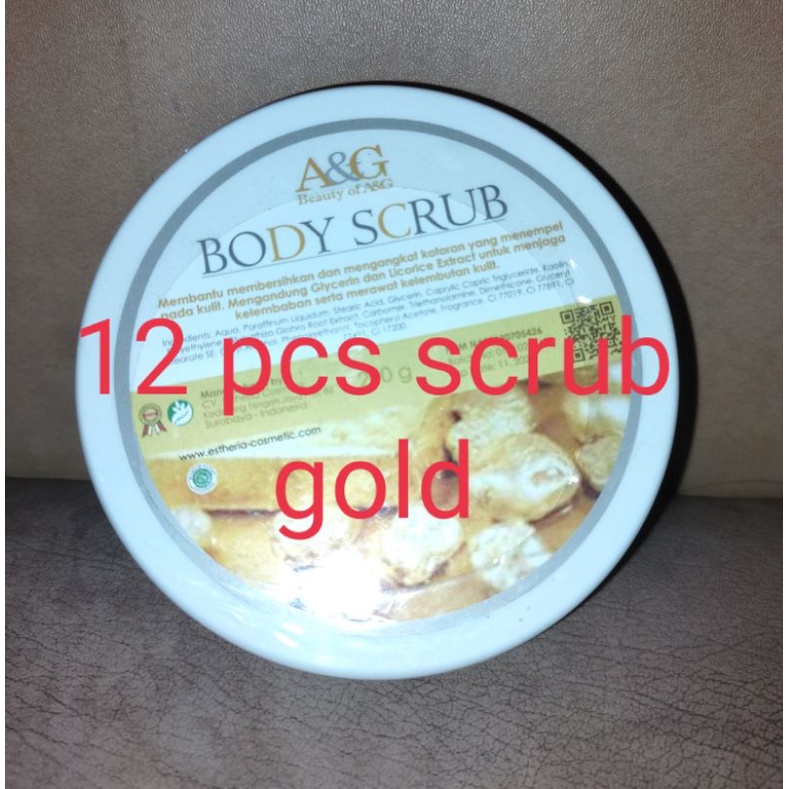 12 pot BODY SCRUB GOLD A&amp;G