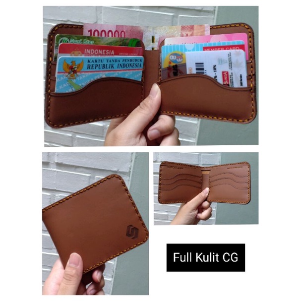 Dompet Pria Kulit Sapi Asli Garut Dompet Lipat Premium