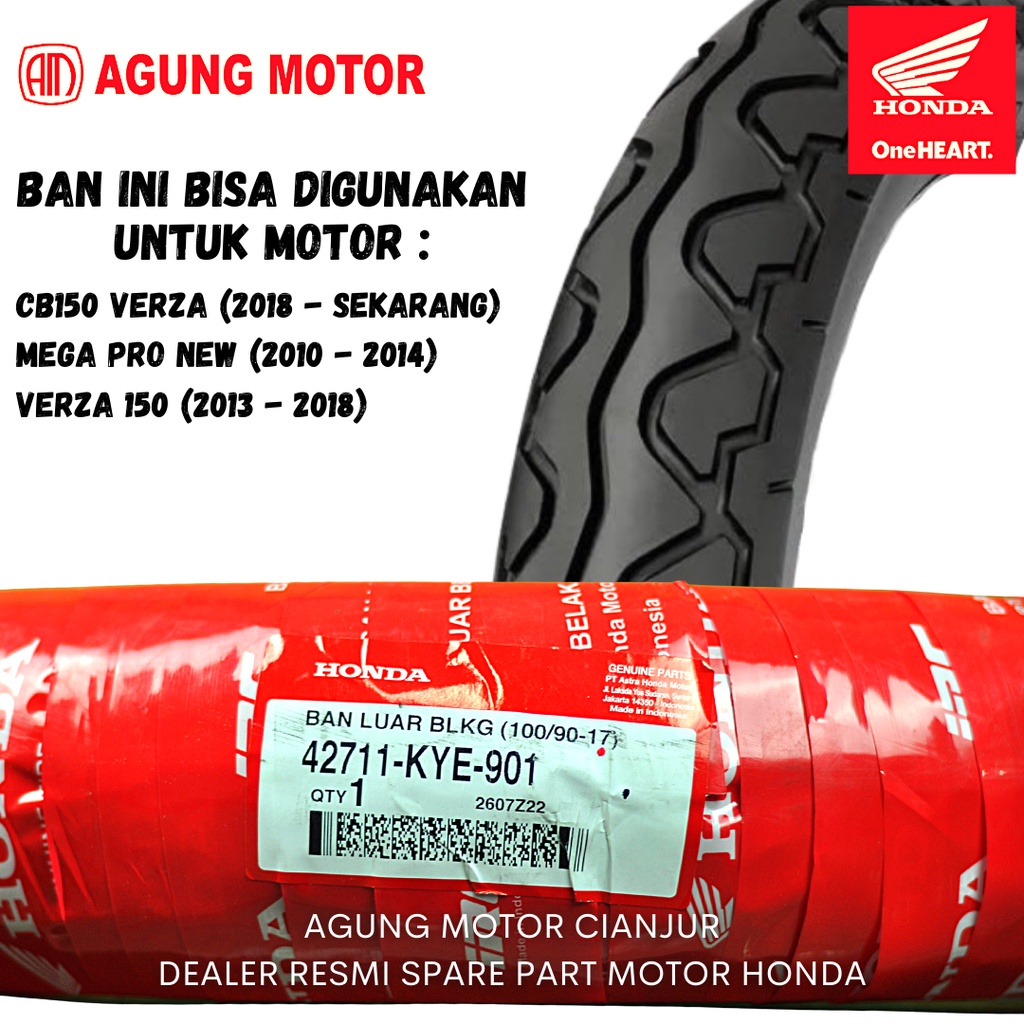 Ban Luar Belakang (RR Tire) – Verza 150 FI, CB150 Verza & Mega Pro FI