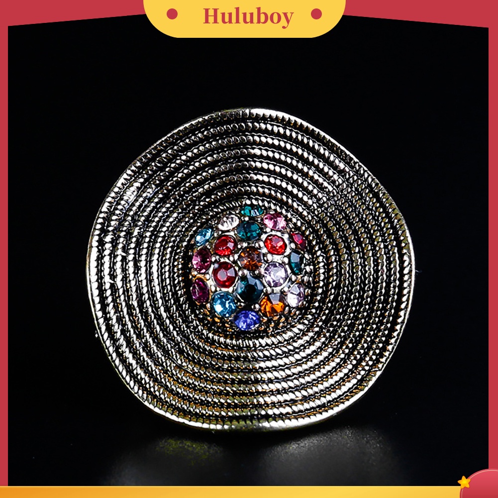 Hu Hu Hu Hu Hu Alat Bantu Pasang Kacamata♡ Cincin Wanita Hias Berlian Imitasi Gaya Bohovintage Berkilau Untuk Pesta Cocktailpernikahanhadiah