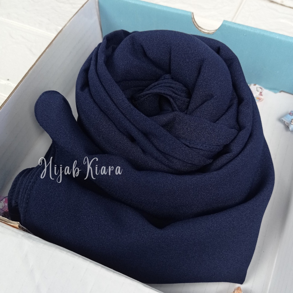 Pashmina Jumbo | Pashmina Syari | Pasmina Jumbo Syari 200x100 | Pashmina Diamond-Navy