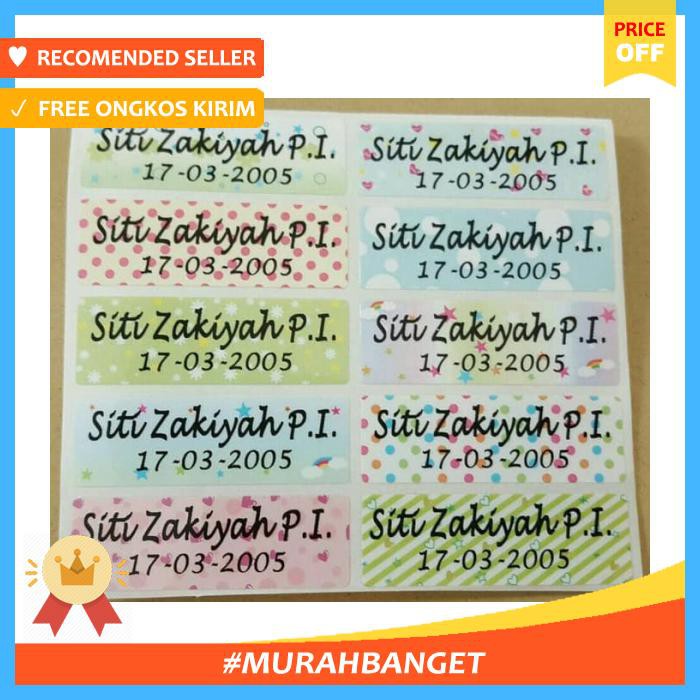 

Label Nama Paket Mini Waterproof Motif 4. - Pengikat & Perekat - Stiker