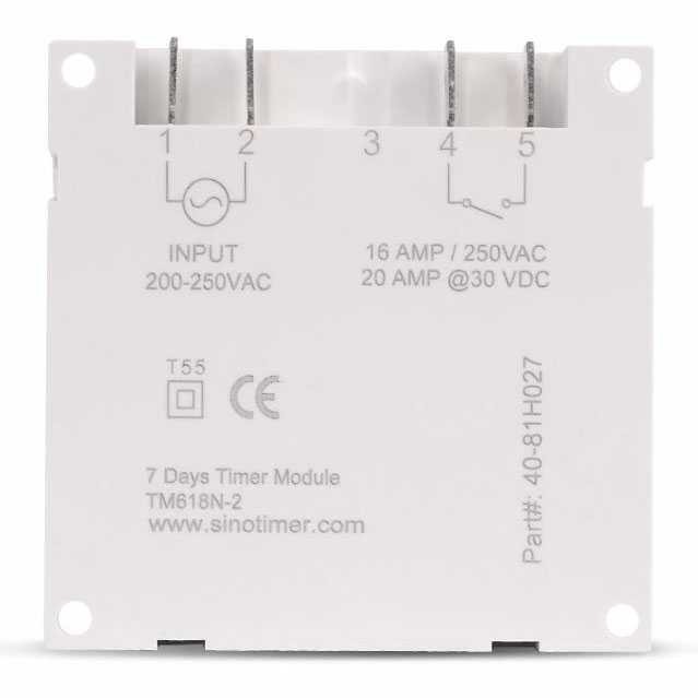 FatihShop Sinotimer Programmable Timer Switch Relay 220V AC - TM618N-2