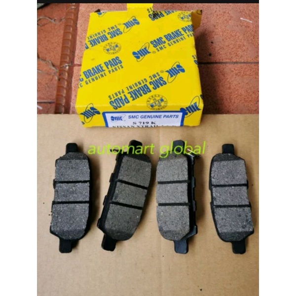 brake pad kampas rem belakang Nissan xtrail t30