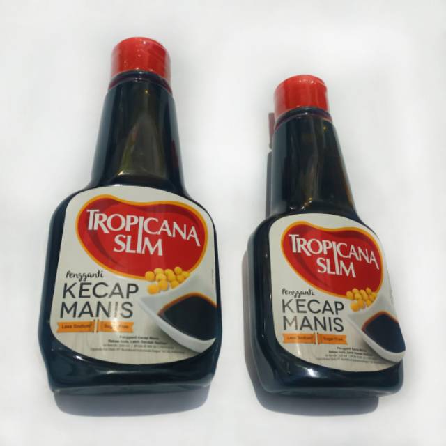 

Kecap Tropicana Slim 200 ml, kecap rendah garam dan bebas gula