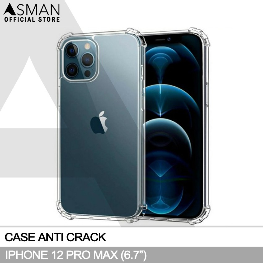 Anti Crack iPhone 12 Pro Max (6.7&quot;) | Softcase Anti Bentur - Clear