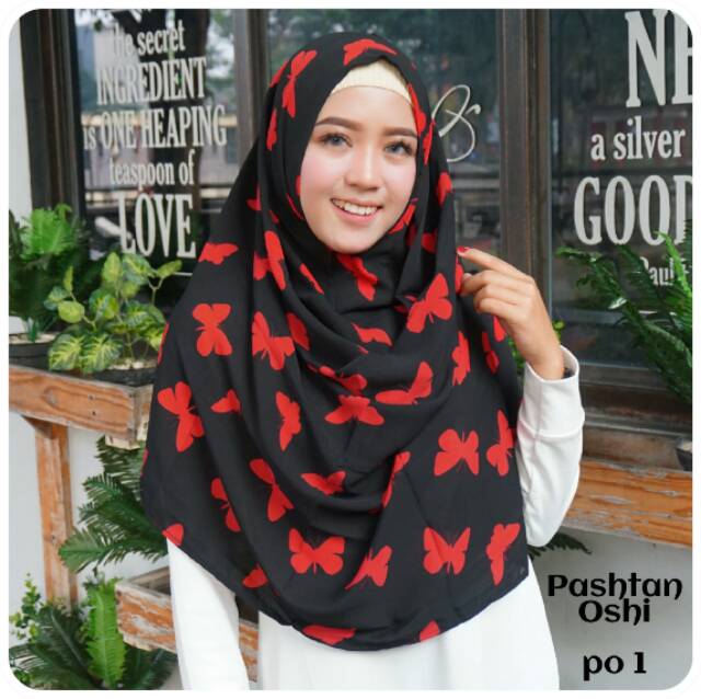 SUPER SALE PASHMINA INSTAN OSHI MOTIF / Pashmina satu langkah / pashtan sala