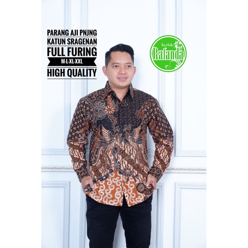 Baju Kemeja Batik Pria Solo Premium Modern Lengan PANJANG PARANG AJI Katun FULL FURING Aljaya Perwira Mahesa Hanung Jayanegara Kencono ungu suket segoro peksi seling batik keris solo asli mahogra arieswara