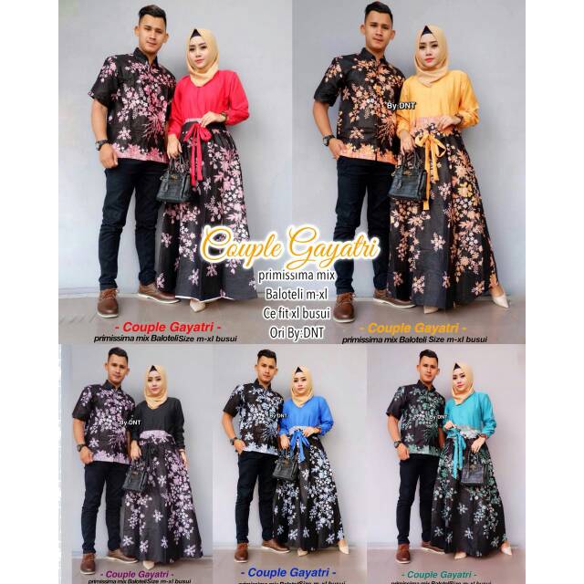 Batik Couple Gayatri >> Batik Gamis Batik Kebaya Batik Sarimbit Gamis Couple Batik Busui