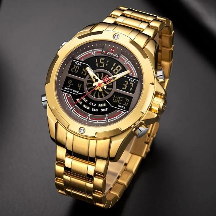 JAM TANGAN PRIA NAVIFORCE ORIGINAL 9170 - BLACK