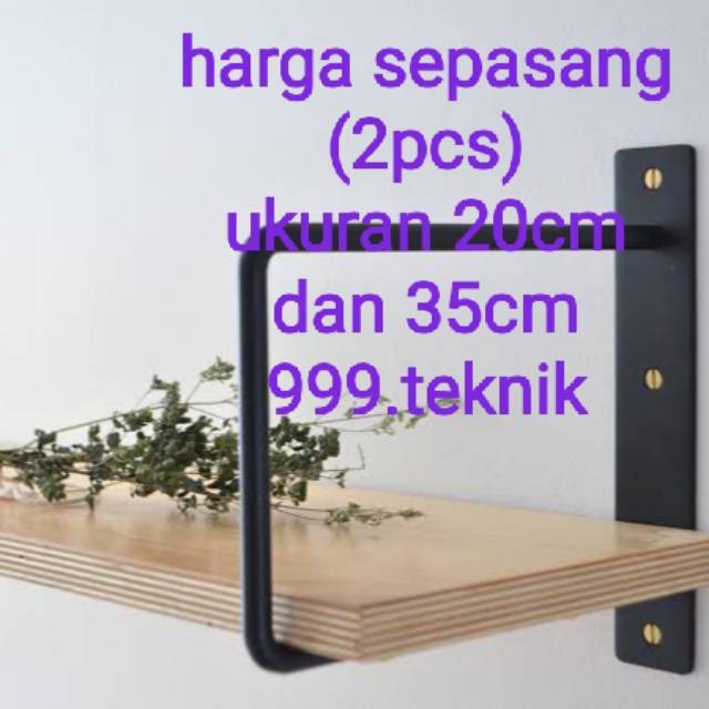 rak siku  besi  papan ambalan siku  penyangga 2pcs Shopee 