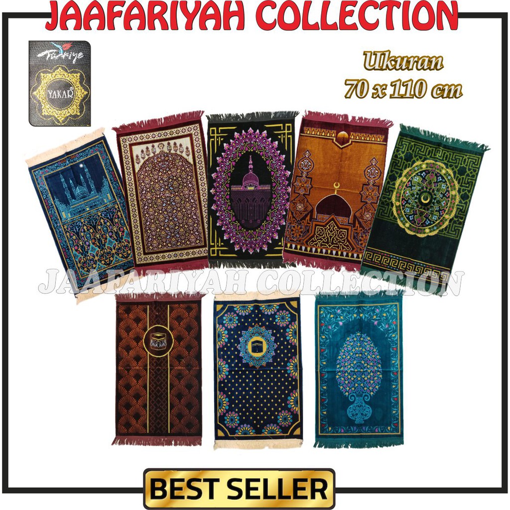 sajadah yakar gold/sajadah turkiye tebal/sajadah super