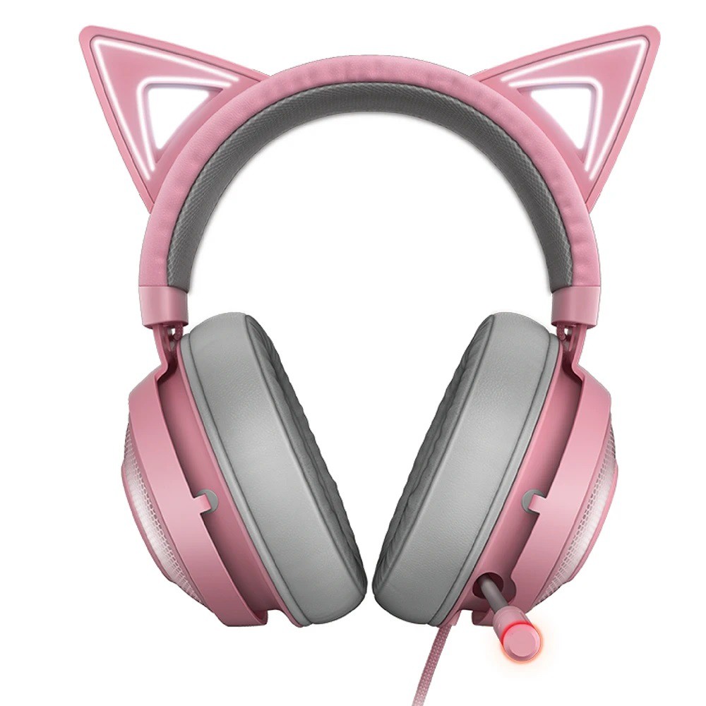 Razer Chroma RGB Gaming Headset Kraken Quartz Kitty Edition