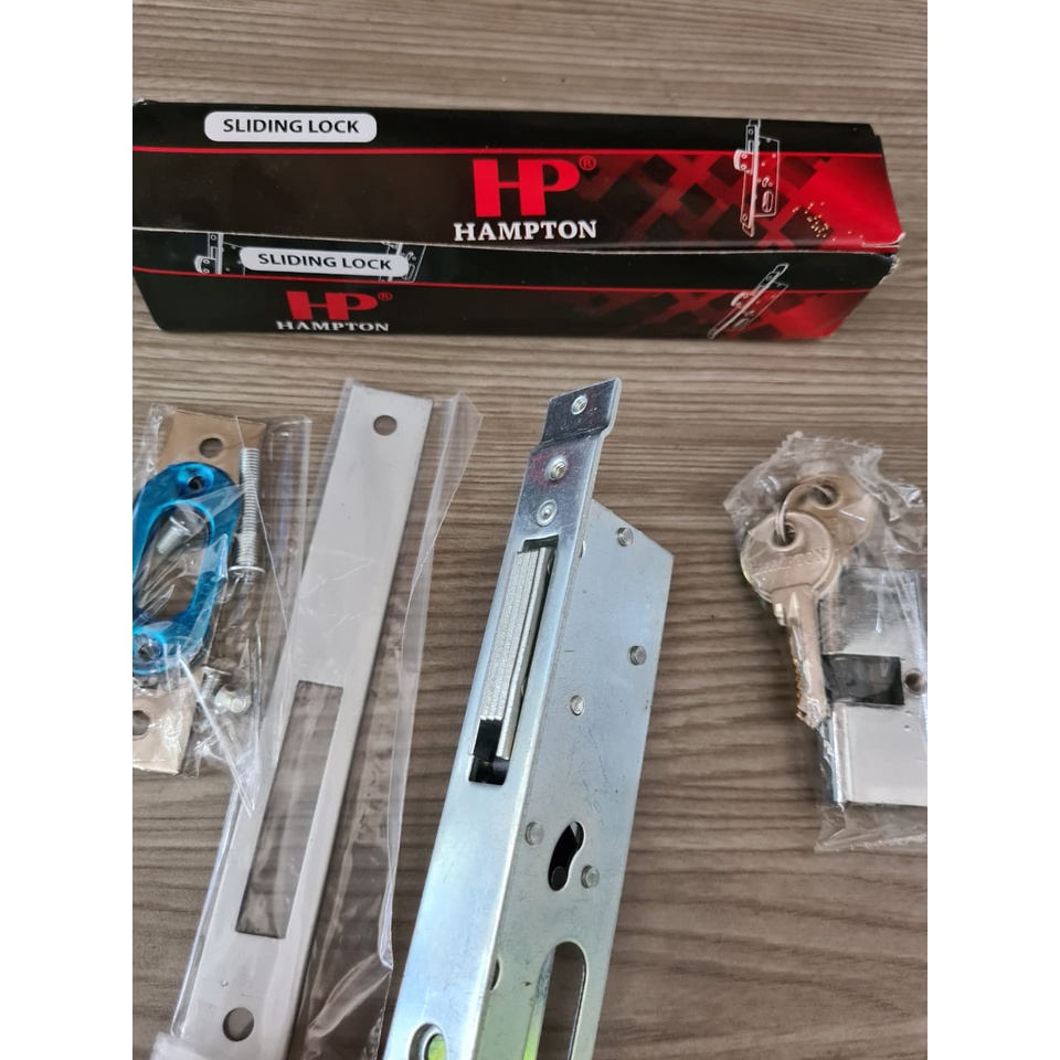 Kunci Pintu Alumunium HAMPTON KC HPT 5123 + SILINDER (GESER/SLIDING)