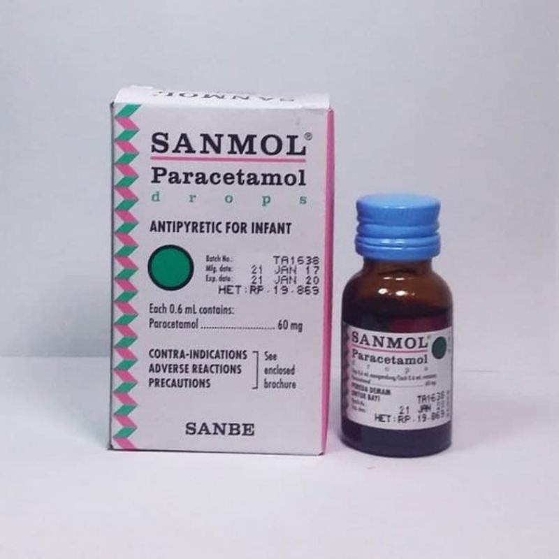 Sanmol sirup Sanmol drop Sanmol tablet obat turun panas dan pereda nyeri