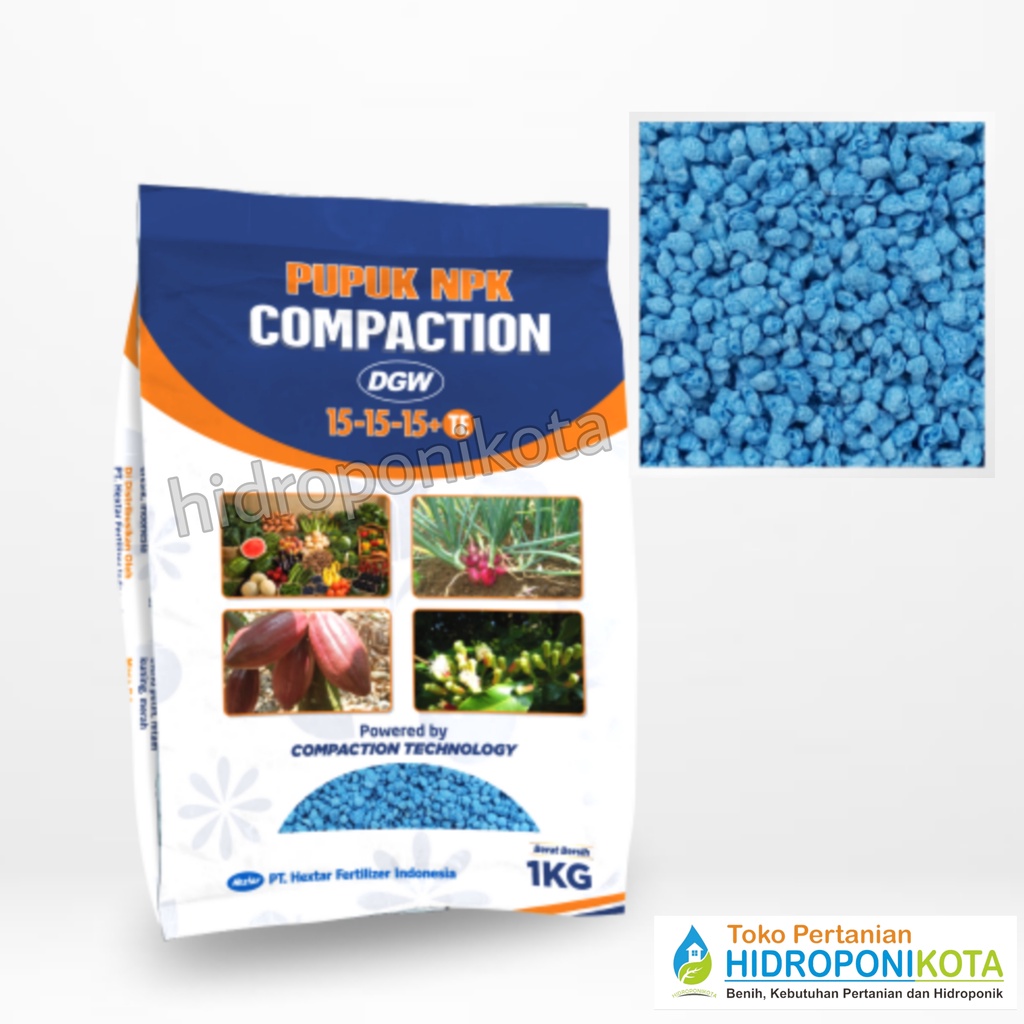 DGW - pupuk NPK 15 15 15 +TE COMPACTION 1 kg - pupuk daun