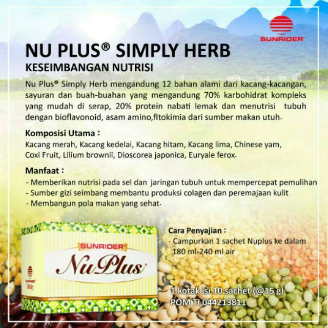 

Sereal Herbal - Nu Plus SUNRIDER