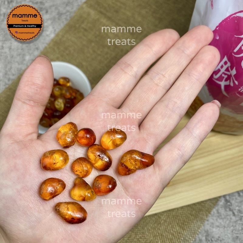 

Mamme - Pearl Peach Gum Bersih Jumbo Super Grade A+ 10 Gram / Tao Jiao