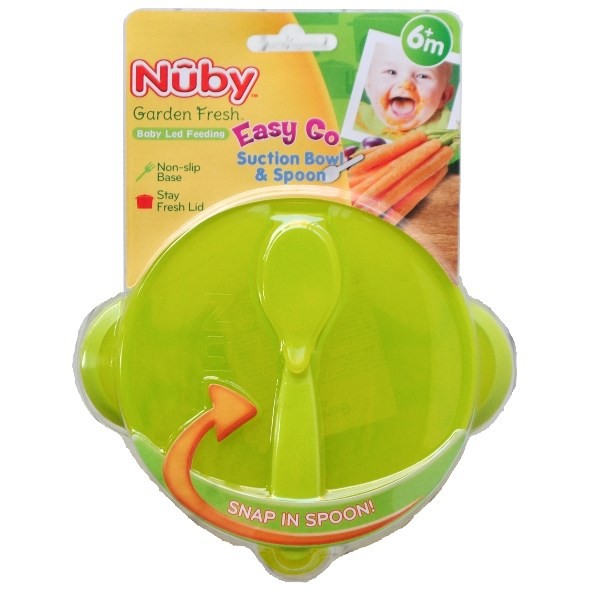 Nuby Easy Go Suction Bowl &amp; Spoon