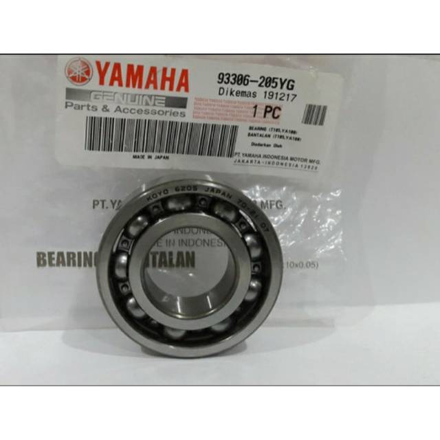 BEARING LAHER 6205 KRUK AS RX KING JUPITER  ASLI ORIGINAL YAMAHA 6205 93306 205YG