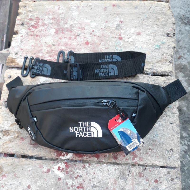 TAS SELEMPANG PRIA WAIST BAG TNF THE NORTH FACE WATERPROOF ANTI AIR TALI SABLON