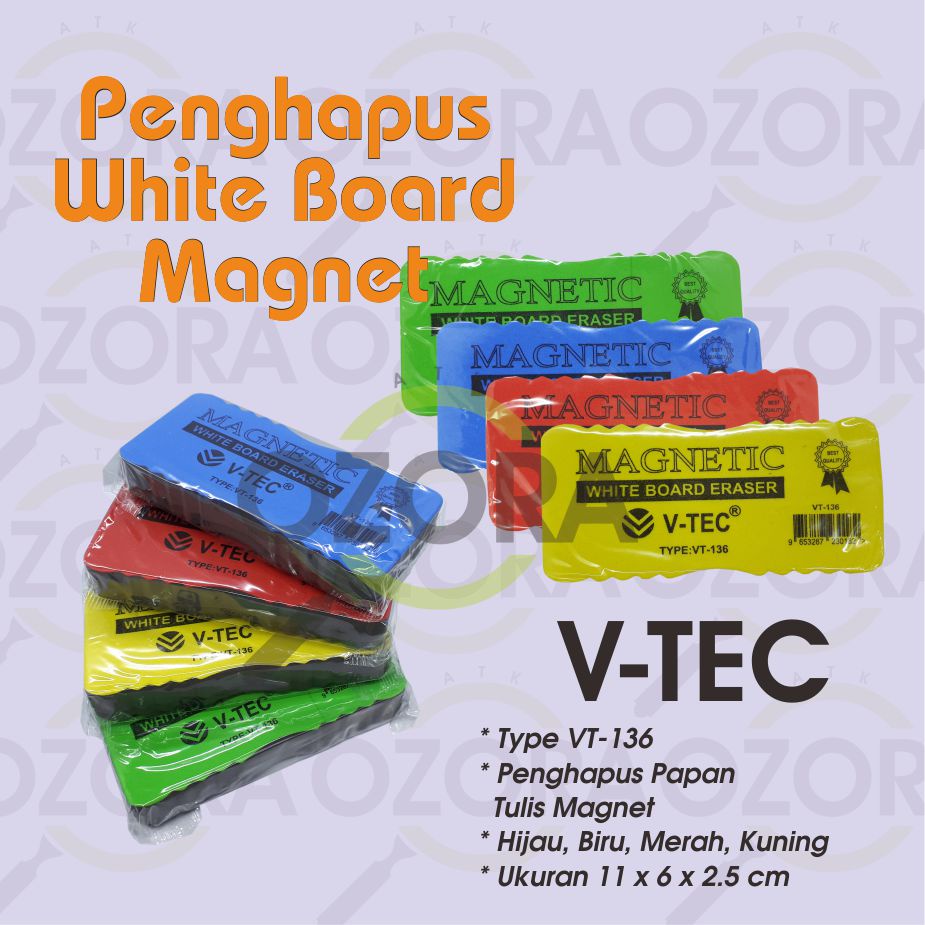 Penghapus Papan Tulis Magnet Eraser White Board Magnetic VT-136