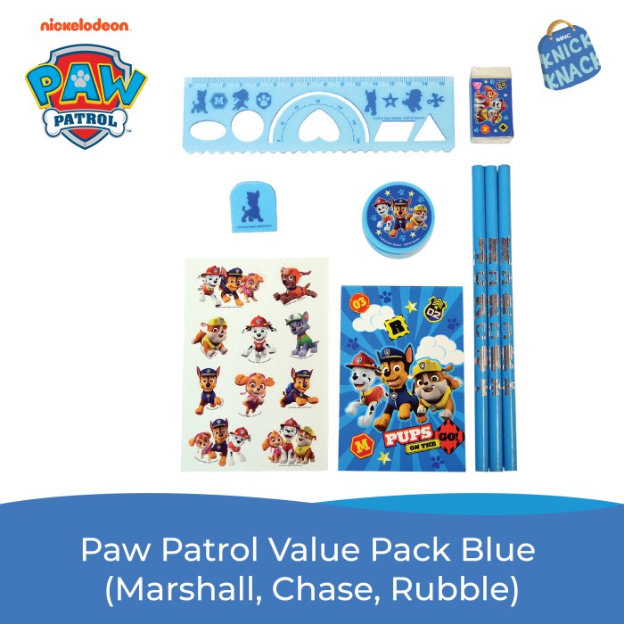 

(TERLARIS) Paw Patrol Value Pack Blue (Marshall, Chase, Rubble)