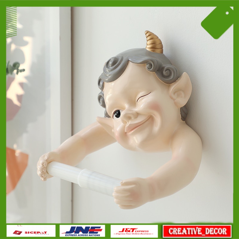 Tempat Tisu Estetik Lucu Resin Toilet Roll Holder Bathroom Toilets Kitchen Dispenser Tissue Paper Ho