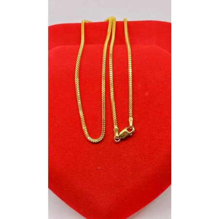 kalung perak asli silver 925 lapis emas/ kalung milano biasa/ kalung fashion wanita impor