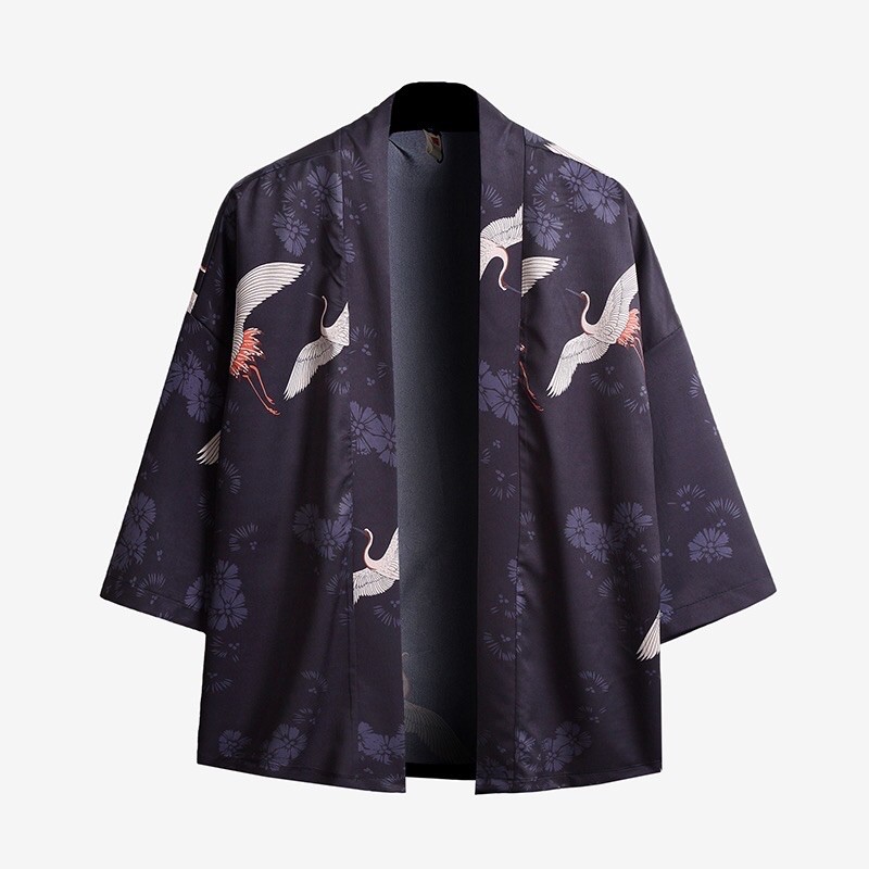 KIMONO IMPORT PRIA JEPANG HAORI LOOSE YUTAKA BIG OVER SIZE S-5XL W1