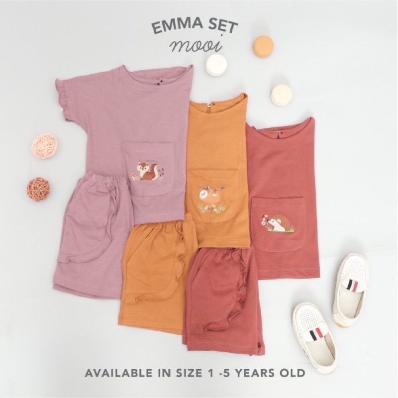 MOOI EMMA SET/SETELAN ANAK PEREMPUAN