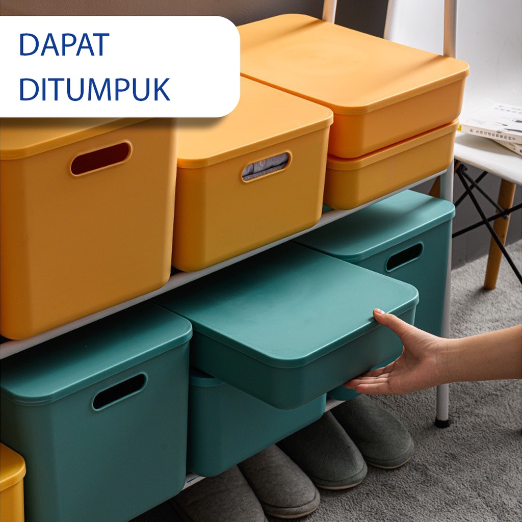 STORAGE BOX DENGAN TUTUP | KOTAK PENYIMPANAN SERBAGUNA | STORAGE BOX MULTIFUNGSI