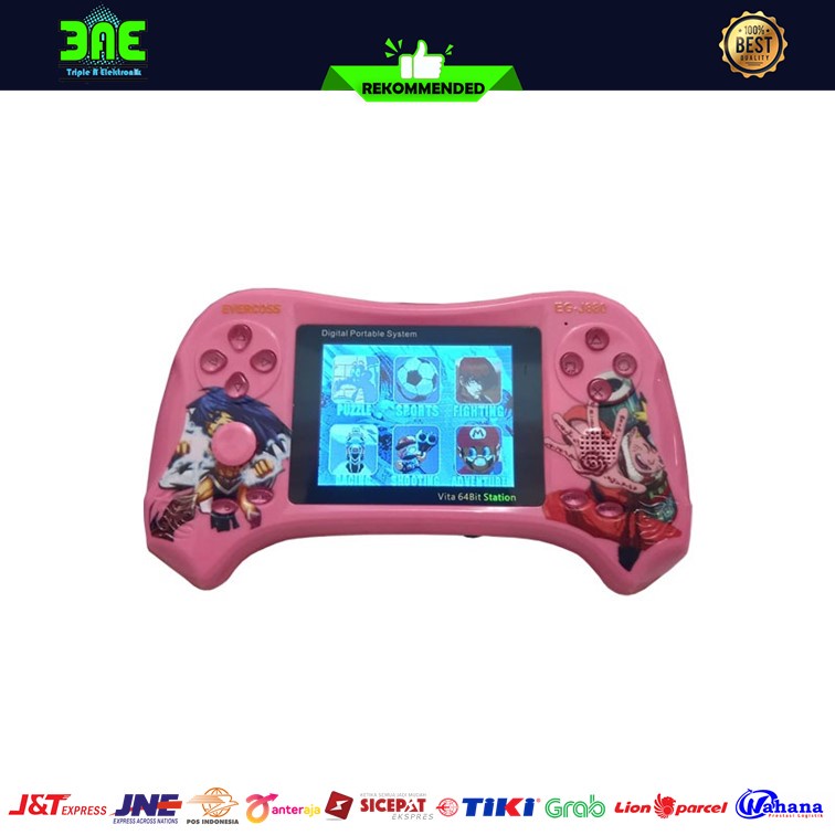 Evercoss Portable Game-boy PVP Layar 3.5 inch Isi Game Se-ga Retro-4
