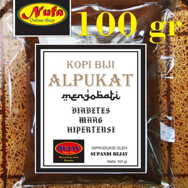 Kopi biji alpukat 100gr untuk diabetes darah tinggi kolesterol sakit gigi