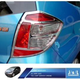 JSL Garnis Lampu Belakang All New Jazz 2013 Tail Lamp Garnish Chrome