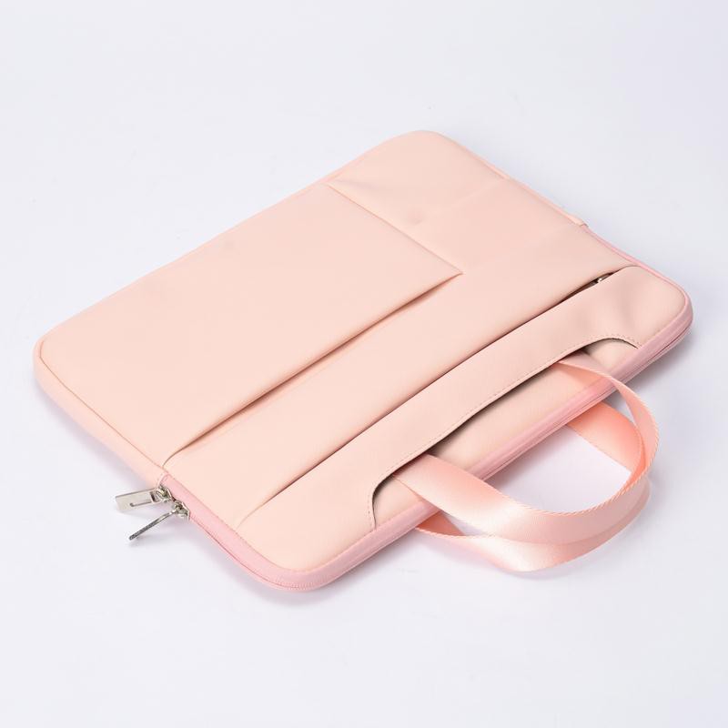 Tas Laptop Softcase Sleeve Handstrap PU Leather 15 16 inch