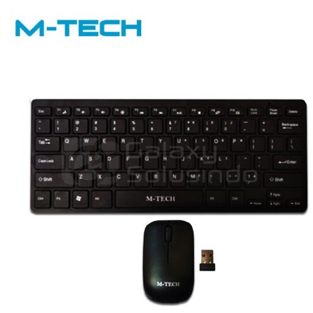 Keyboard Mini Slim Wireless Mouse MTech STK-03 M-Tech STK03 Ori