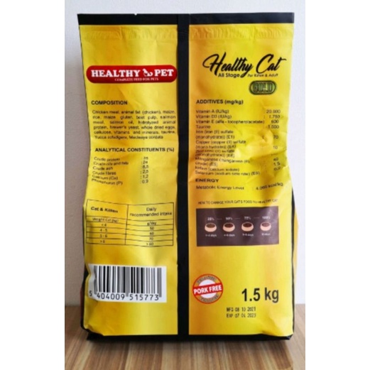 Healthy Pet Gold Dry Cat 1,5 Kg Freshpack