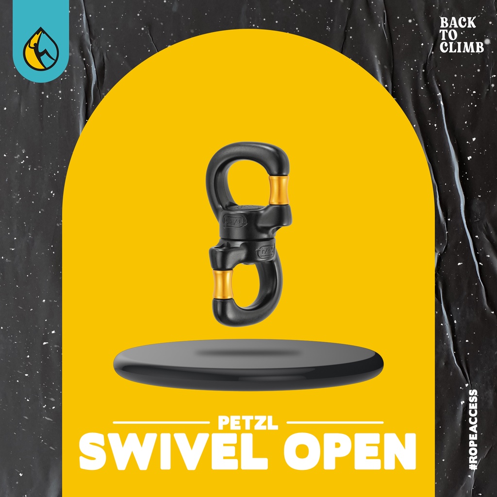 Petzl Swivel Open for Rescue Industry Safety Work Climbing