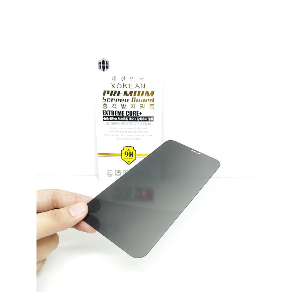 Tempered Glass ANTI SPY iPhone 12 Pro Max 6.7 inch Anti Gores Kaca PRIVACY Anti Intip