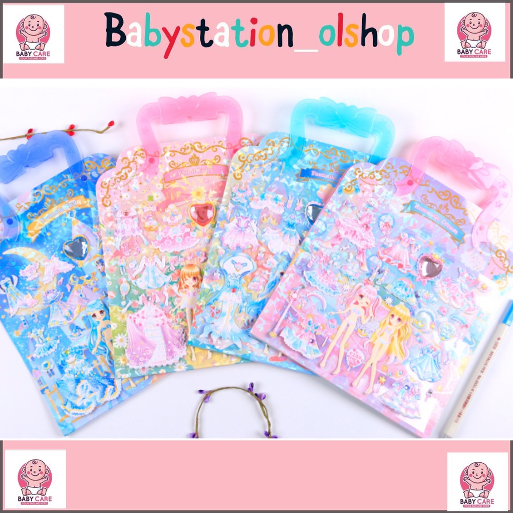 

BABYSTA5D69- Stiker Sticker Tempel Tempelan Anak Timbul 3D Motif Dress Up